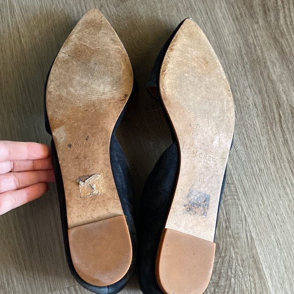 J. Crew Suede Black Flats - Picture 6 of 8